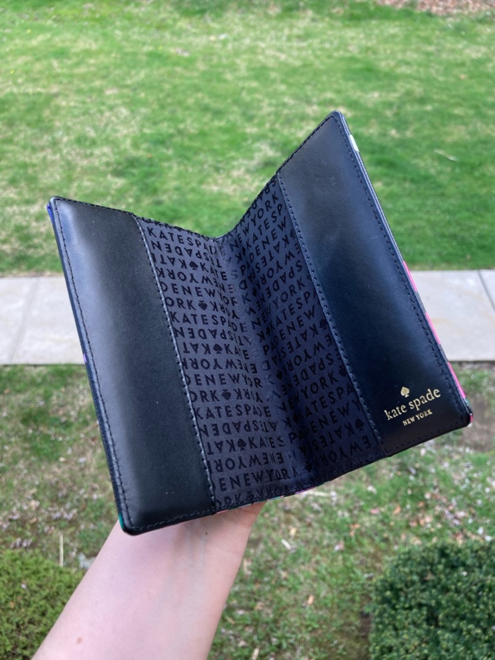 kate spade Black Multi Dot Passport Wallet - Picture 5 of 8